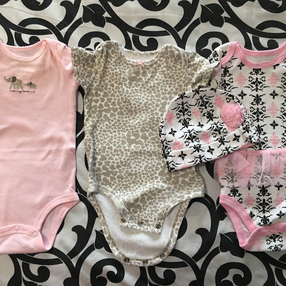 SALE! - Lot of 3 Infant Onesies (Baby Girl)